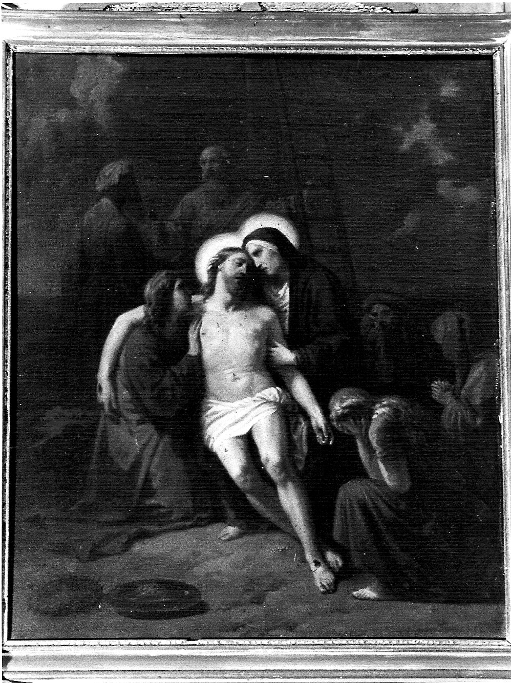 stazione XIII: Gesù deposto dalla croce (dipinto, elemento d'insieme) di Gonin Francesco (sec. XIX)