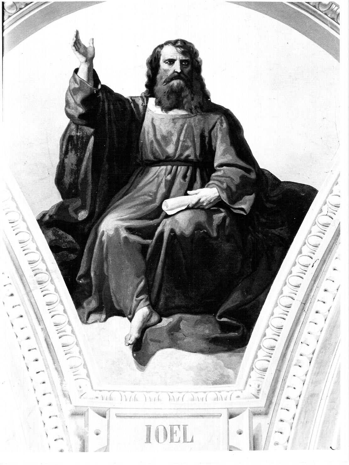 Gioele, profeta (dipinto, elemento d'insieme) di Gonin Francesco (sec. XIX)