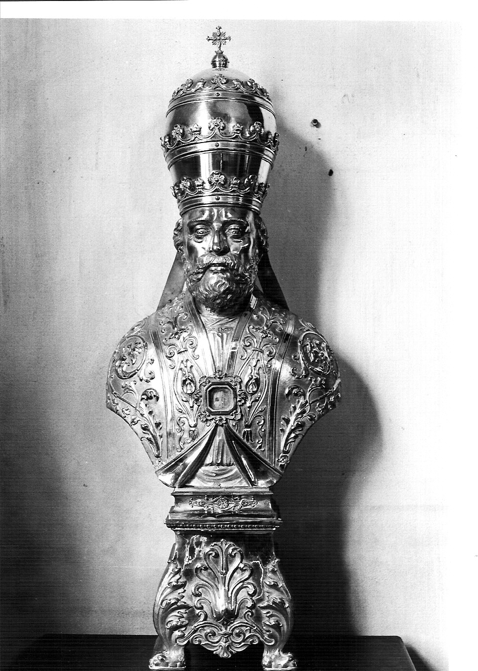 reliquiario - a busto, opera isolata - bottega lombarda (terzo quarto sec. XIX)