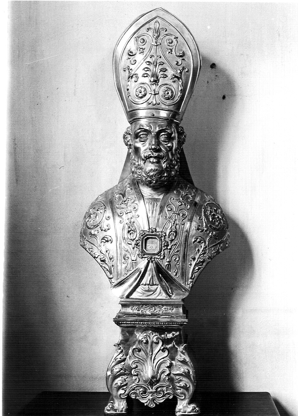 reliquiario - a busto, opera isolata - bottega lombarda (terzo quarto sec. XIX)