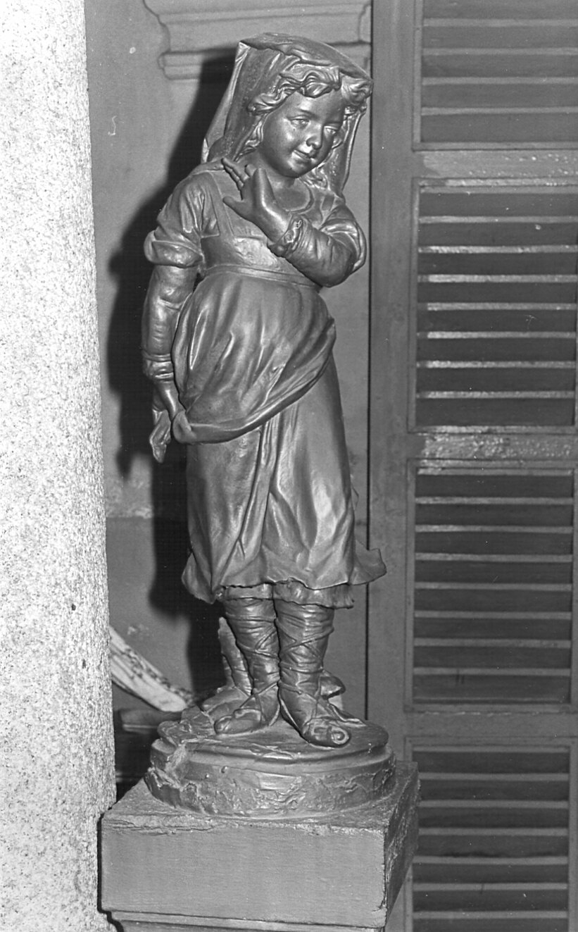Ciociara, figura femminile (statua) - bottega pavese (seconda metà sec. XIX)