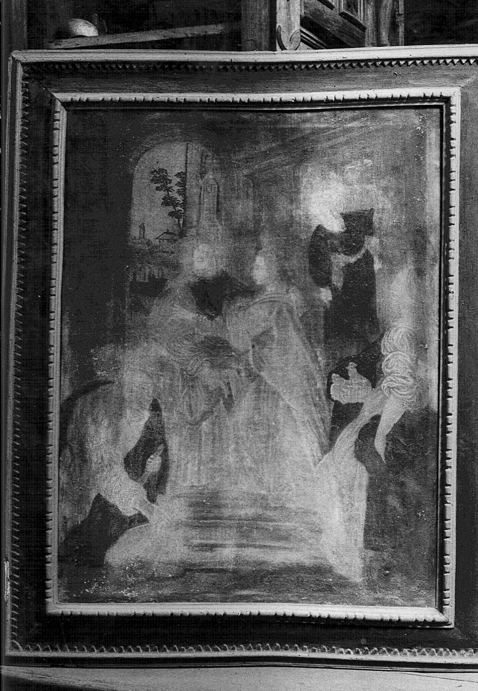 visitazione (dipinto) - bottega lombarda (fine/inizio secc. XVII/ XVIII)