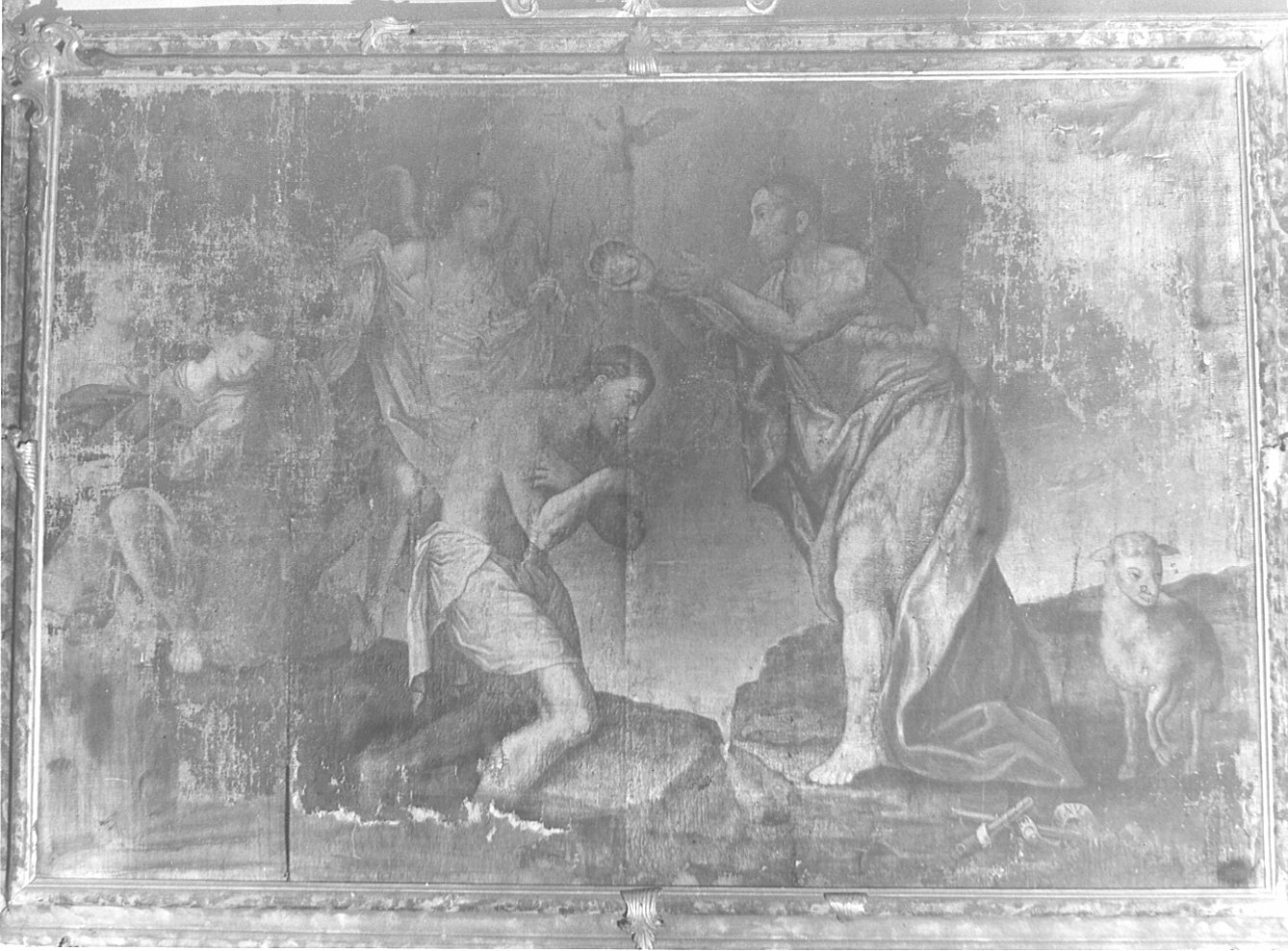 Il Battesimo di Cristo, battesimo di Cristo (dipinto, elemento d'insieme) - ambito lombardo (sec. XVIII)