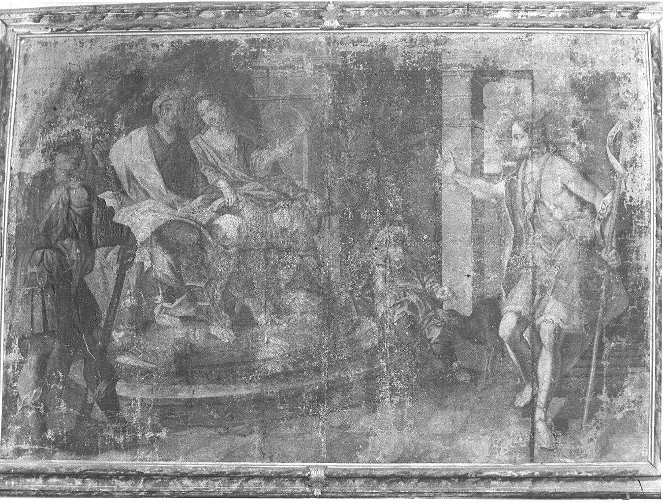 San Giovanni Battista daventi ad Erode, San Giovanni Battista condotto davanti a Erode ed Erodiade (dipinto, elemento d'insieme) - ambito lombardo (sec. XVIII)