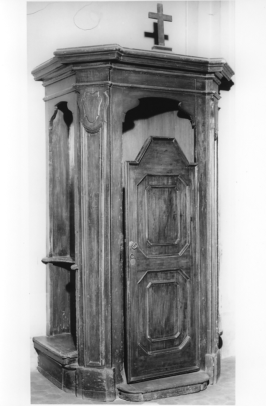 confessionale, opera isolata - bottega italiana (sec. XIX)