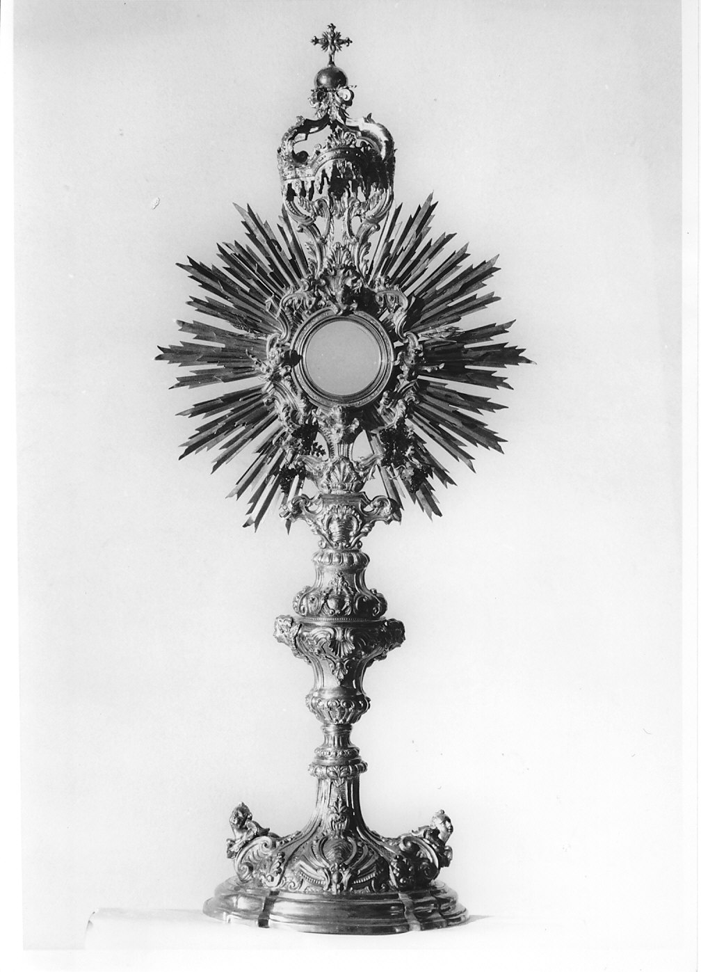 ostensorio, opera isolata - bottega italiana (sec. XIX)