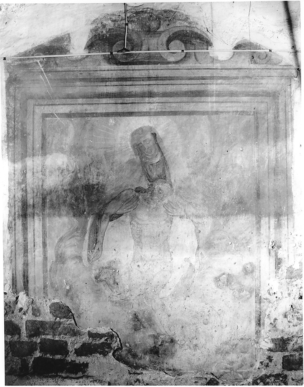 Pietà (dipinto murale, opera isolata) - ambito lombardo (sec. XVIII)