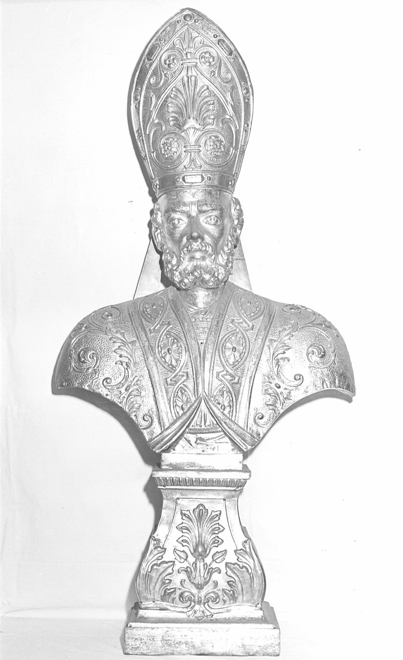 S. Agostino, Sant'Agostino (reliquiario - a busto) - bottega lombarda (sec. XIX)