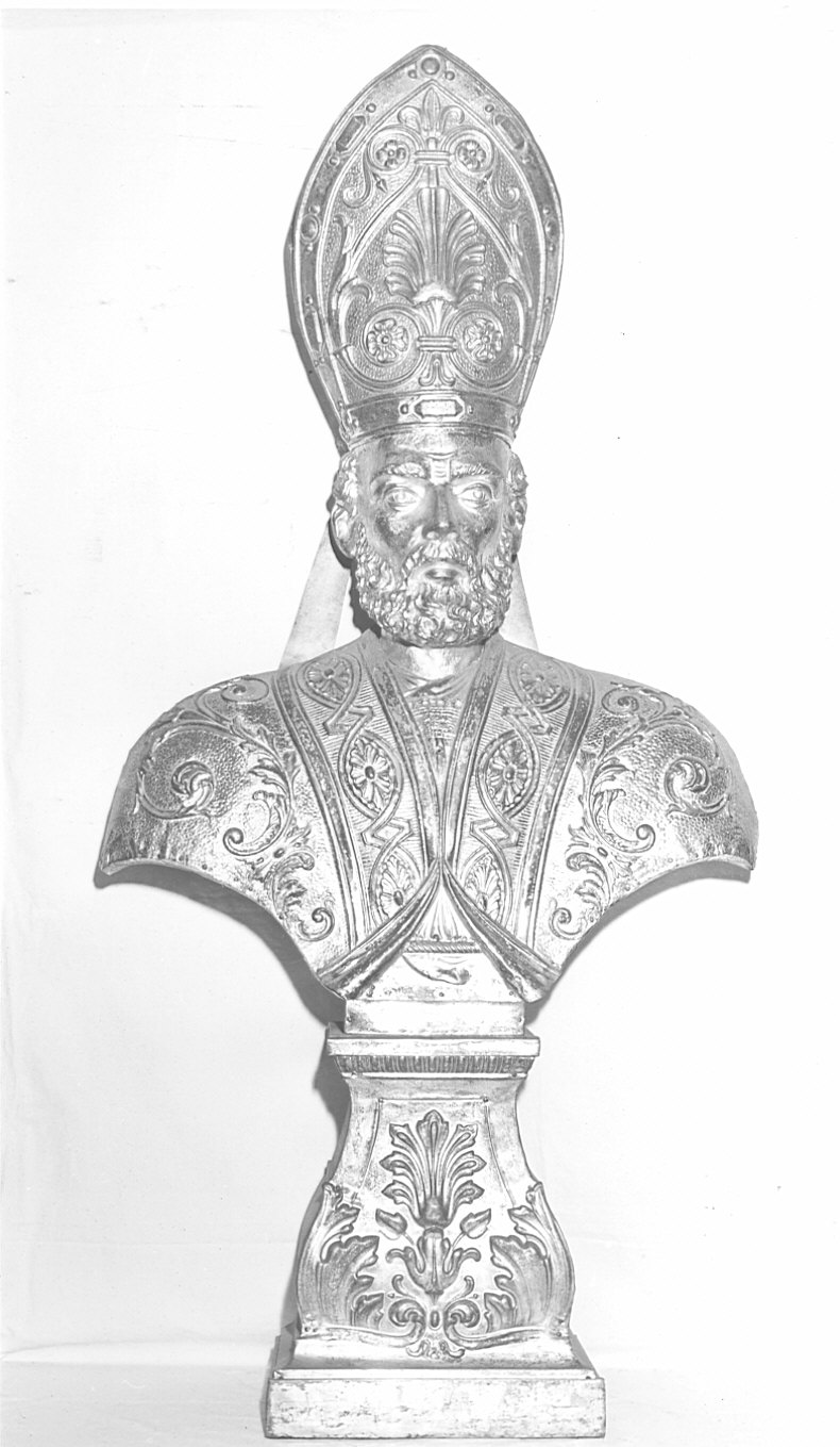 S. Ambrogio, Sant'Ambrogio (reliquiario - a busto) - bottega lombarda (sec. XIX)