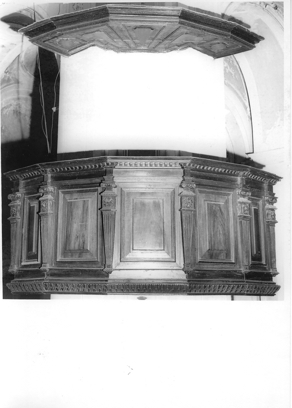 pulpito, opera isolata - bottega italiana (inizio sec. XIX)