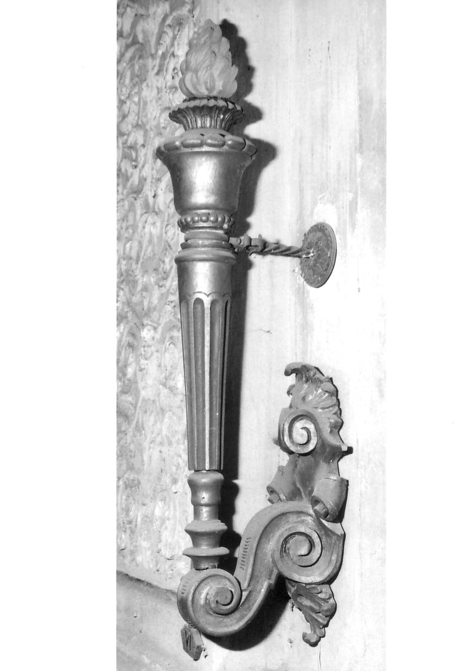 torciera, serie - bottega lombarda (fine sec. XIX)