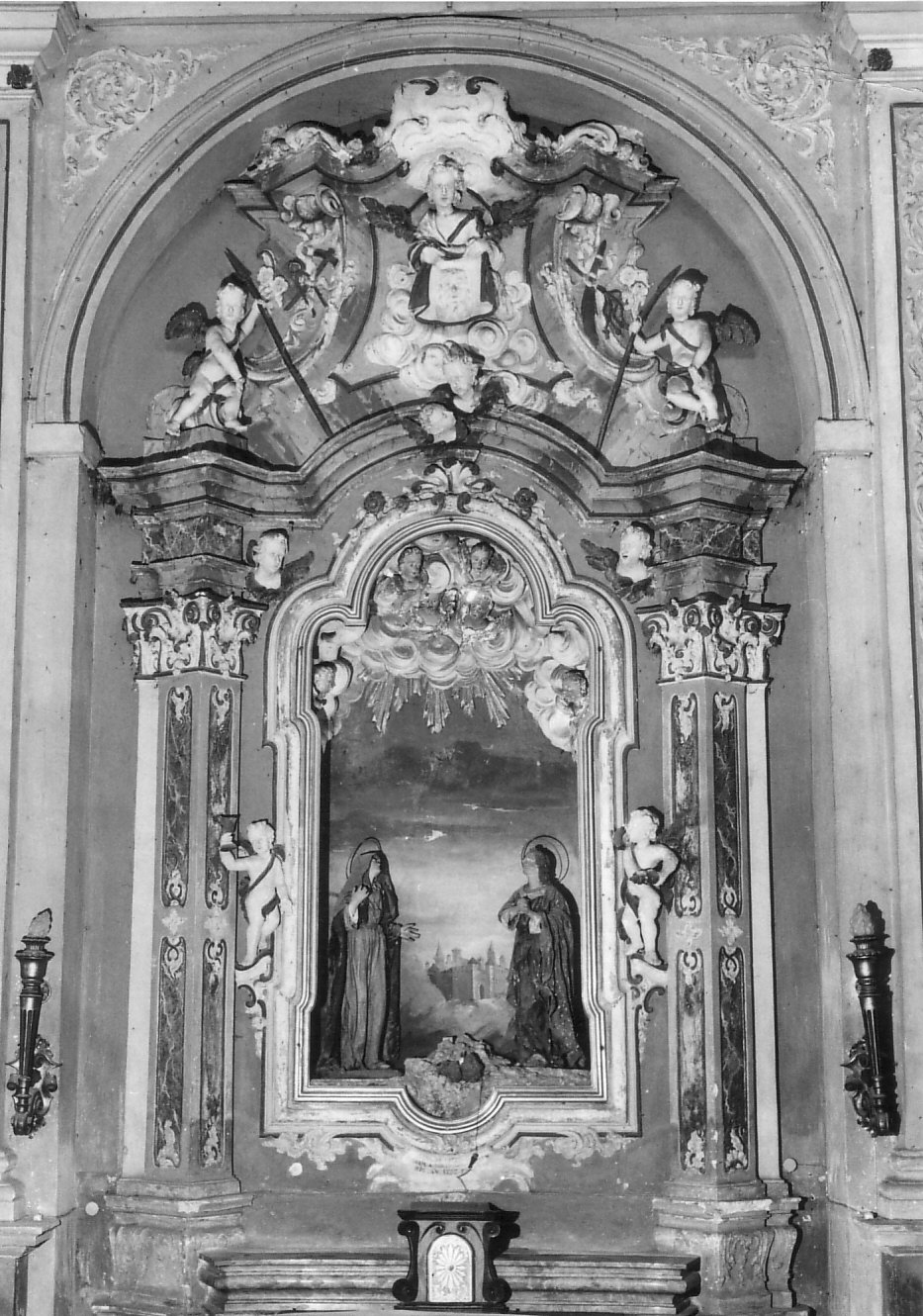 dossale, elemento d'insieme - bottega lombarda (sec. XVIII)