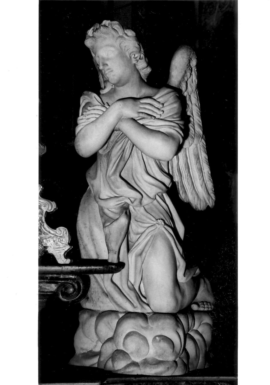 angelo (statua, pendant) - bottega pavese (inizio sec. XIX)