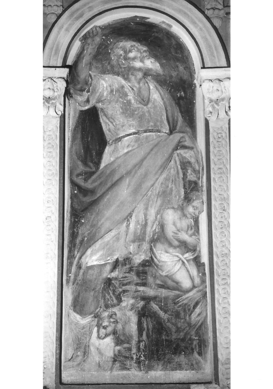 Abramo che sacrifica Isacco (dipinto, opera isolata) di Romani Giovanni Francesco (attribuito) (primo quarto sec. XVII)