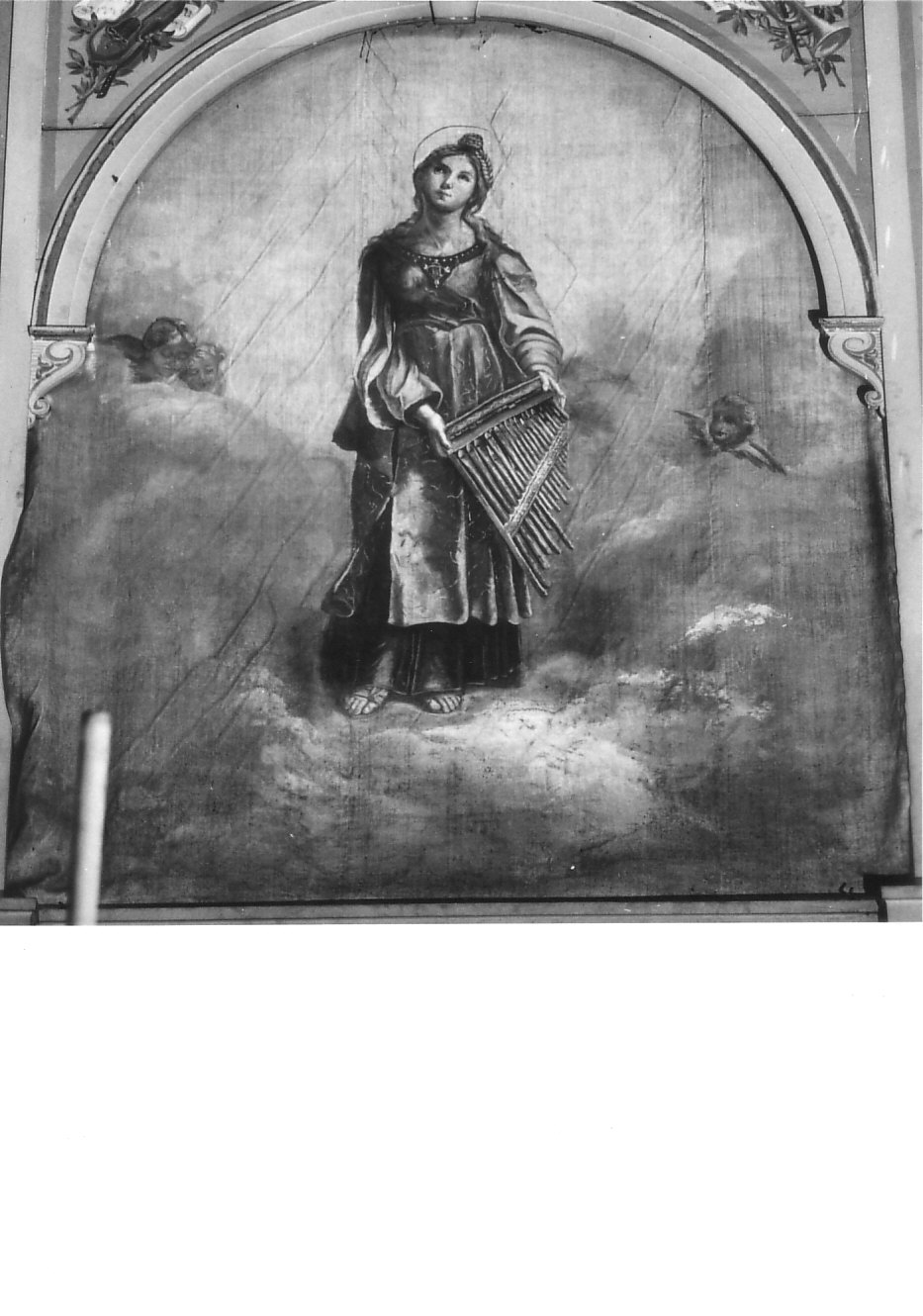 Santa Cecilia (?) (dipinto, opera isolata) - ambito lombardo (sec. XIX)