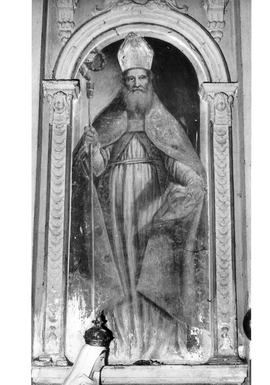 Sant'Agostino (dipinto, opera isolata) di Romani Giovanni Francesco (attribuito) (primo quarto sec. XVII)