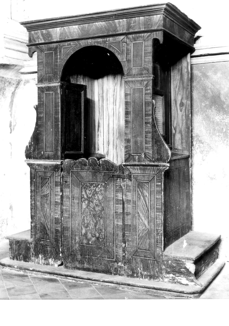 confessionale, opera isolata - bottega lombarda (ultimo quarto sec. XVIII)