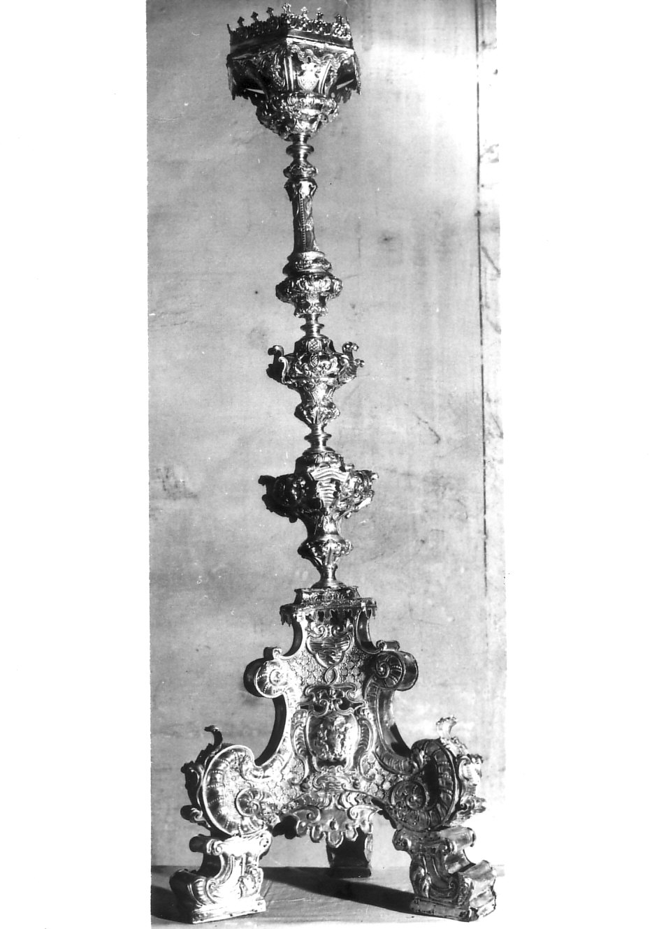 candeliere, serie - bottega pavese (secc. XVIII/ XIX)