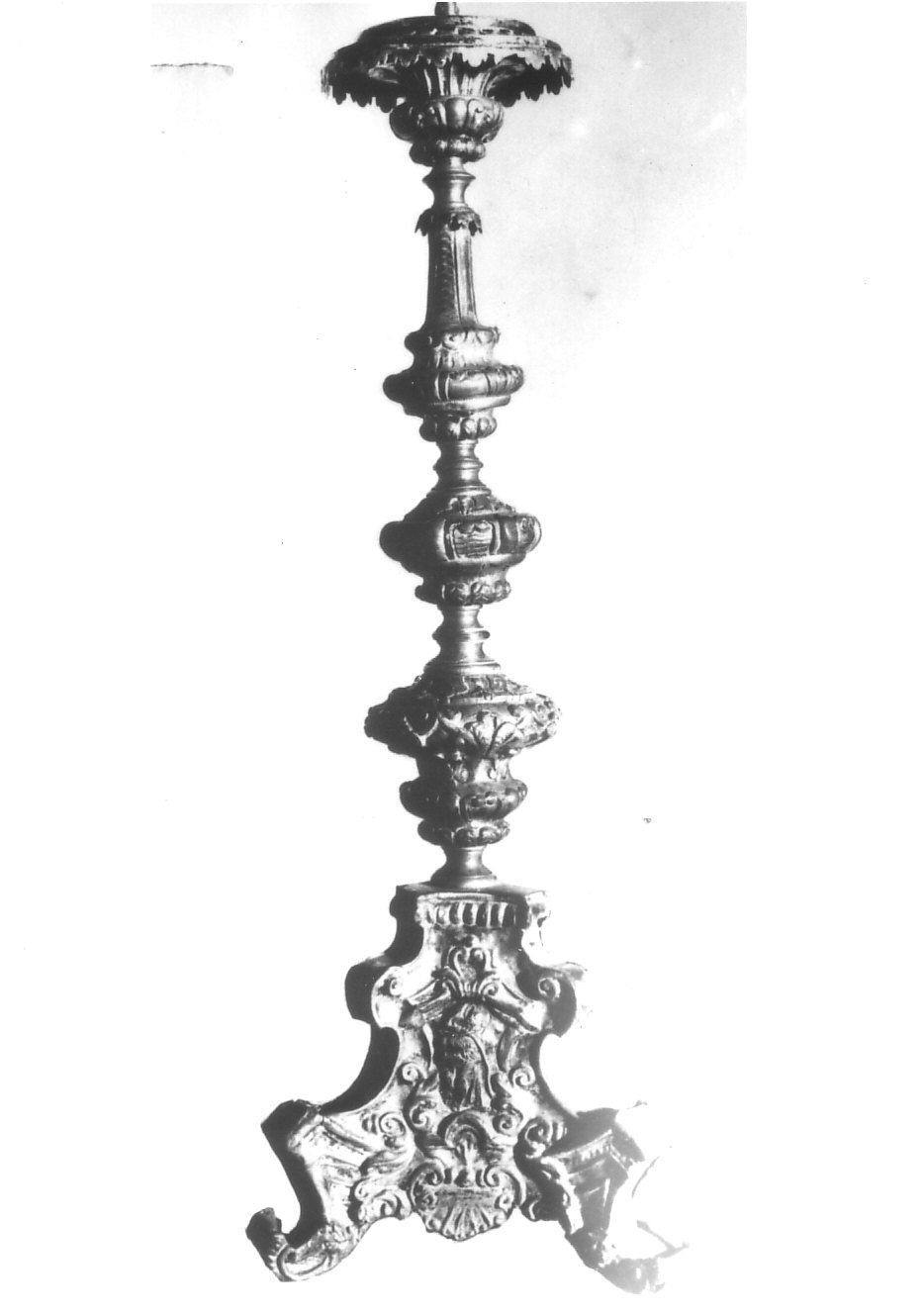 candeliere, serie - bottega pavese (sec. XVIII)