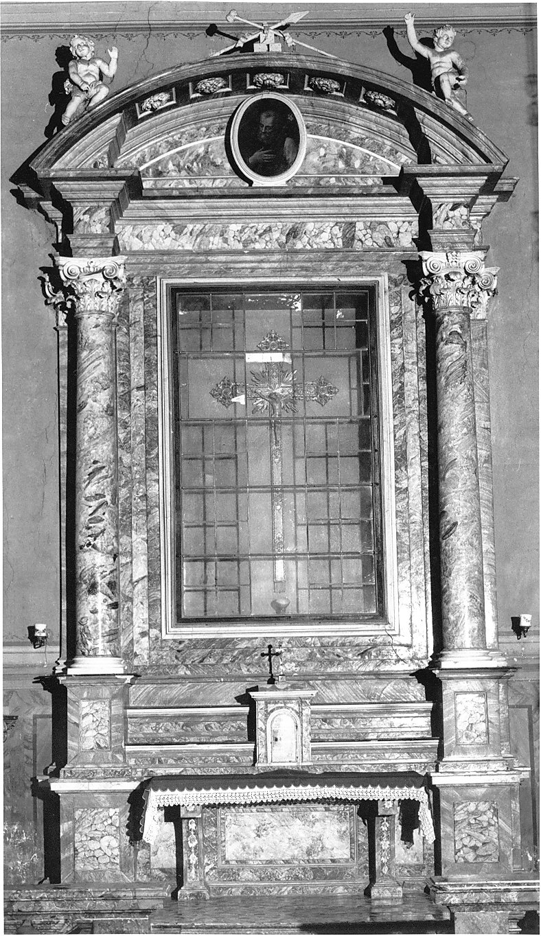 altare, complesso decorativo - bottega italiana (sec. XIX)