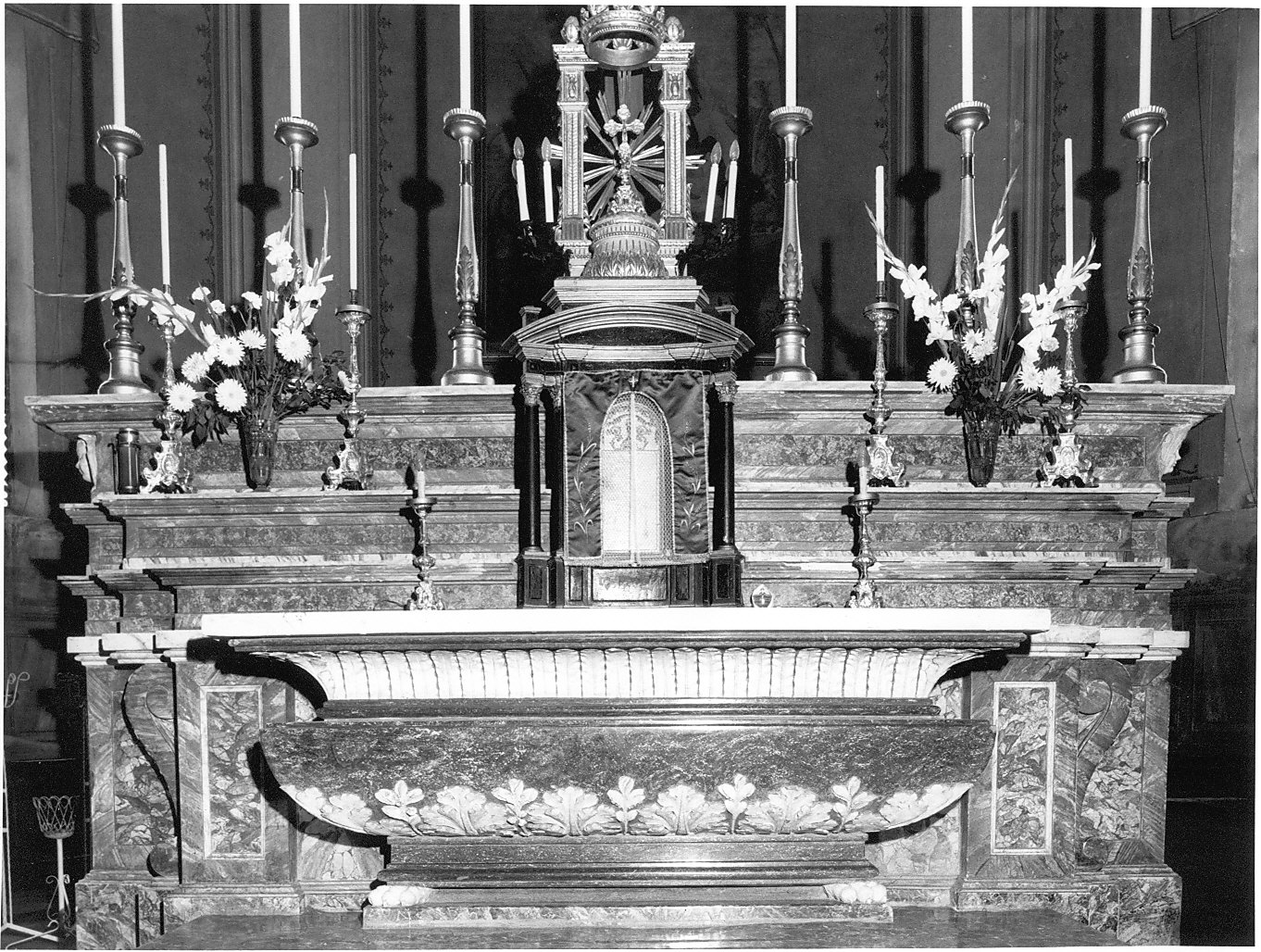 altare maggiore, opera isolata - bottega italiana (inizio sec. XIX)