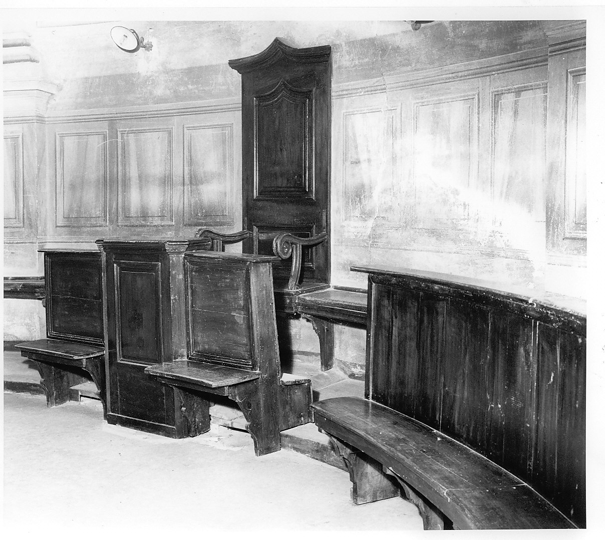 stalli del coro, insieme - bottega italiana (sec. XIX)