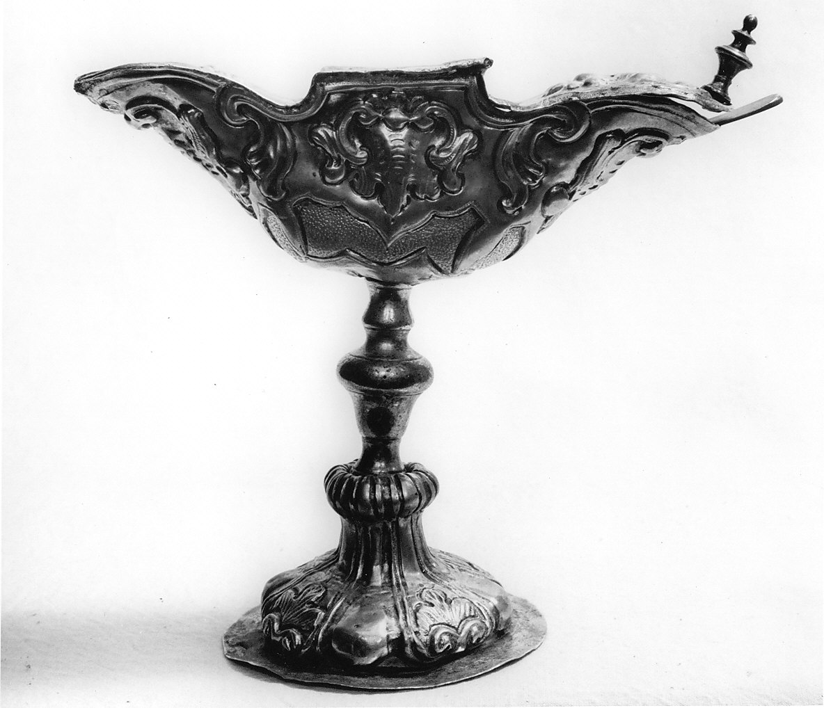 navicella portaincenso, opera isolata - bottega italiana (seconda metà sec. XVIII)