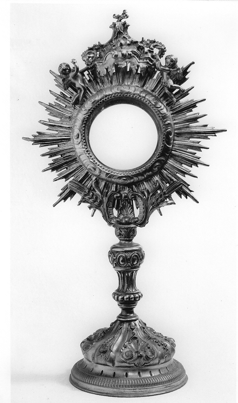 ostensorio, opera isolata - bottega italiana (sec. XIX)