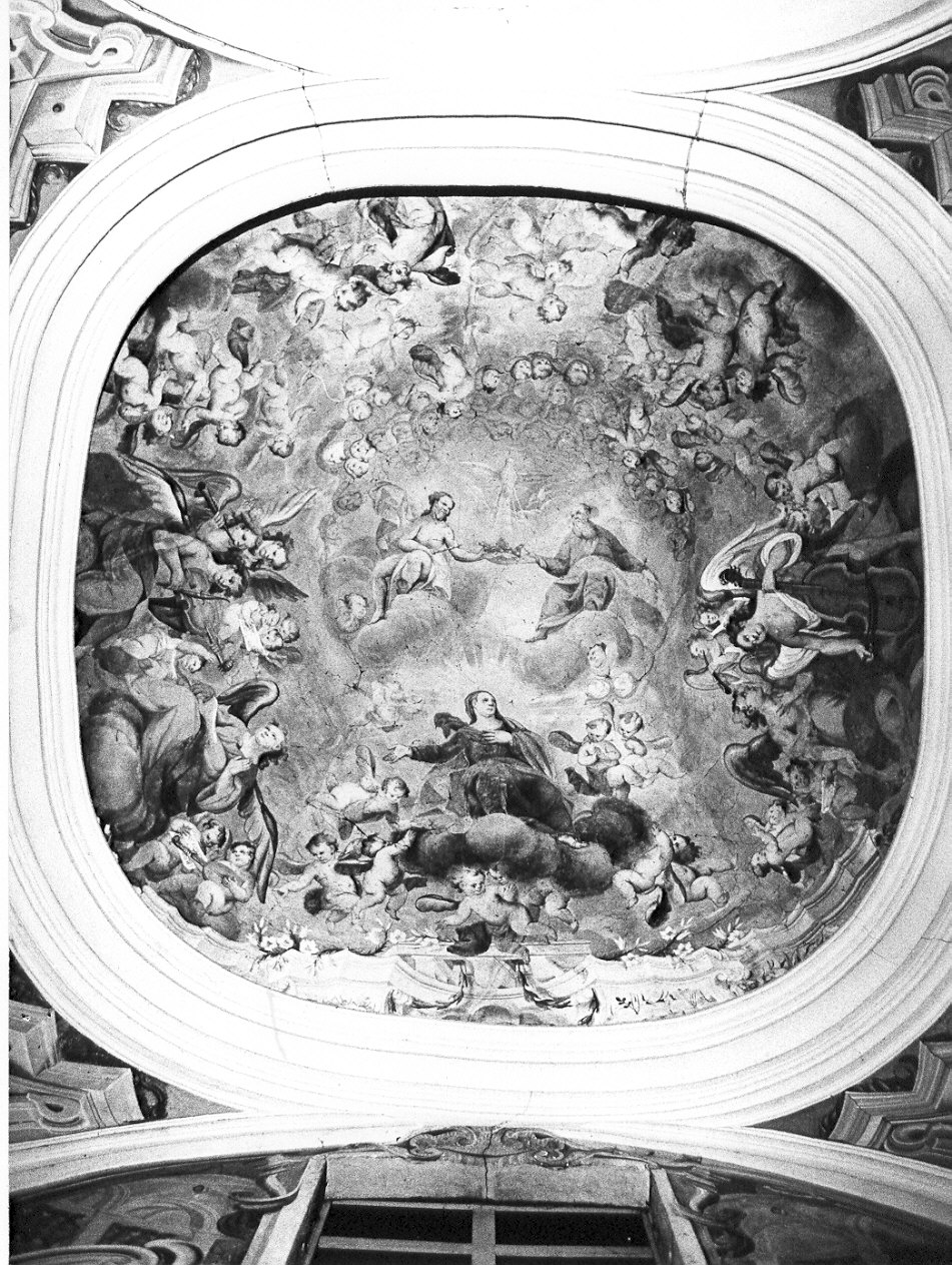 incoronazione di Maria Vergine (dipinto murale, opera isolata) - ambito lombardo (sec. XVIII)