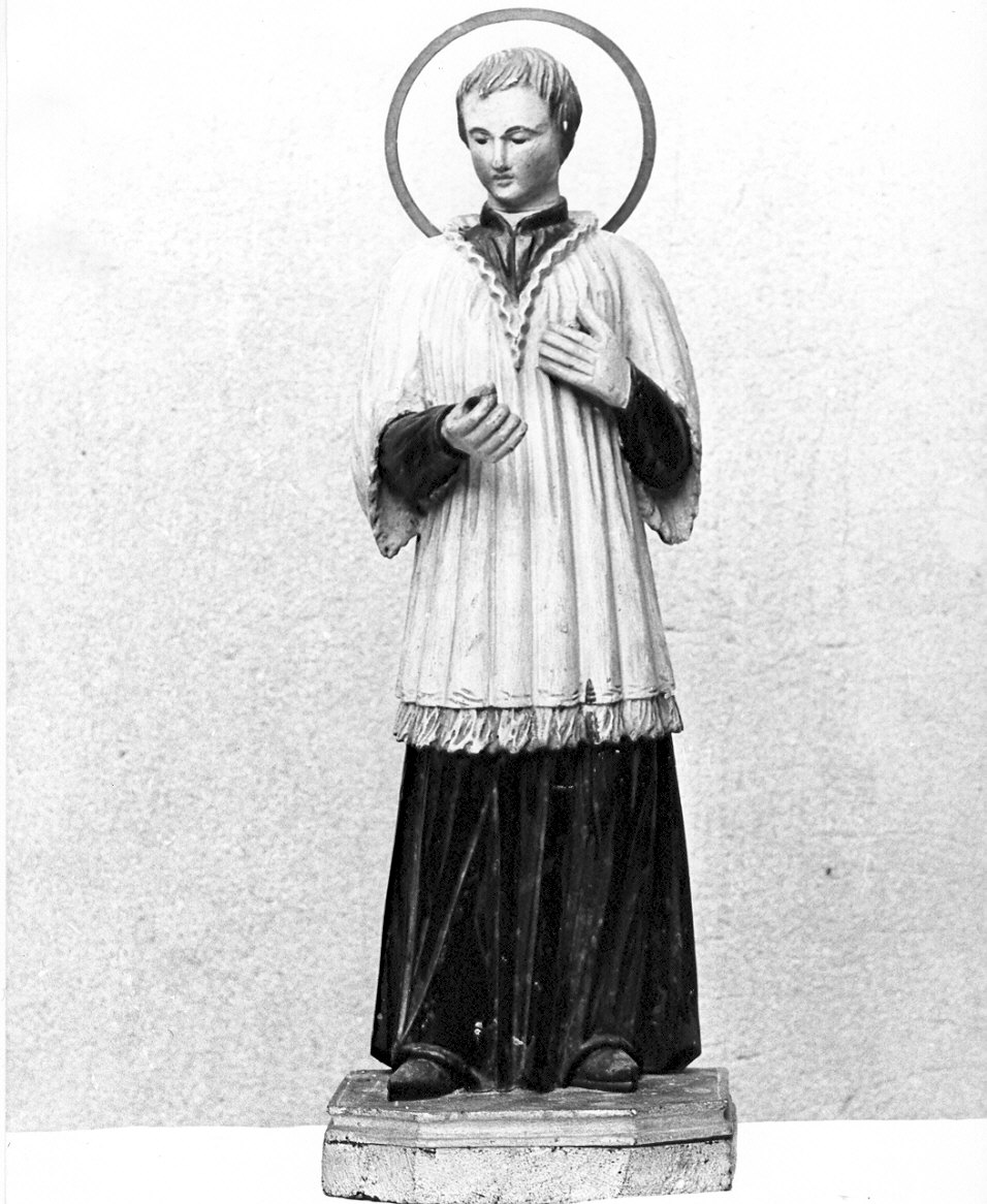 San Luigi Gonzaga (statuetta, opera isolata) - ambito lombardo (sec. XIX)