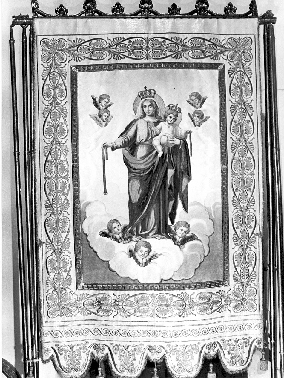 stendardo processionale, opera isolata - manifattura italiana (sec. XIX)