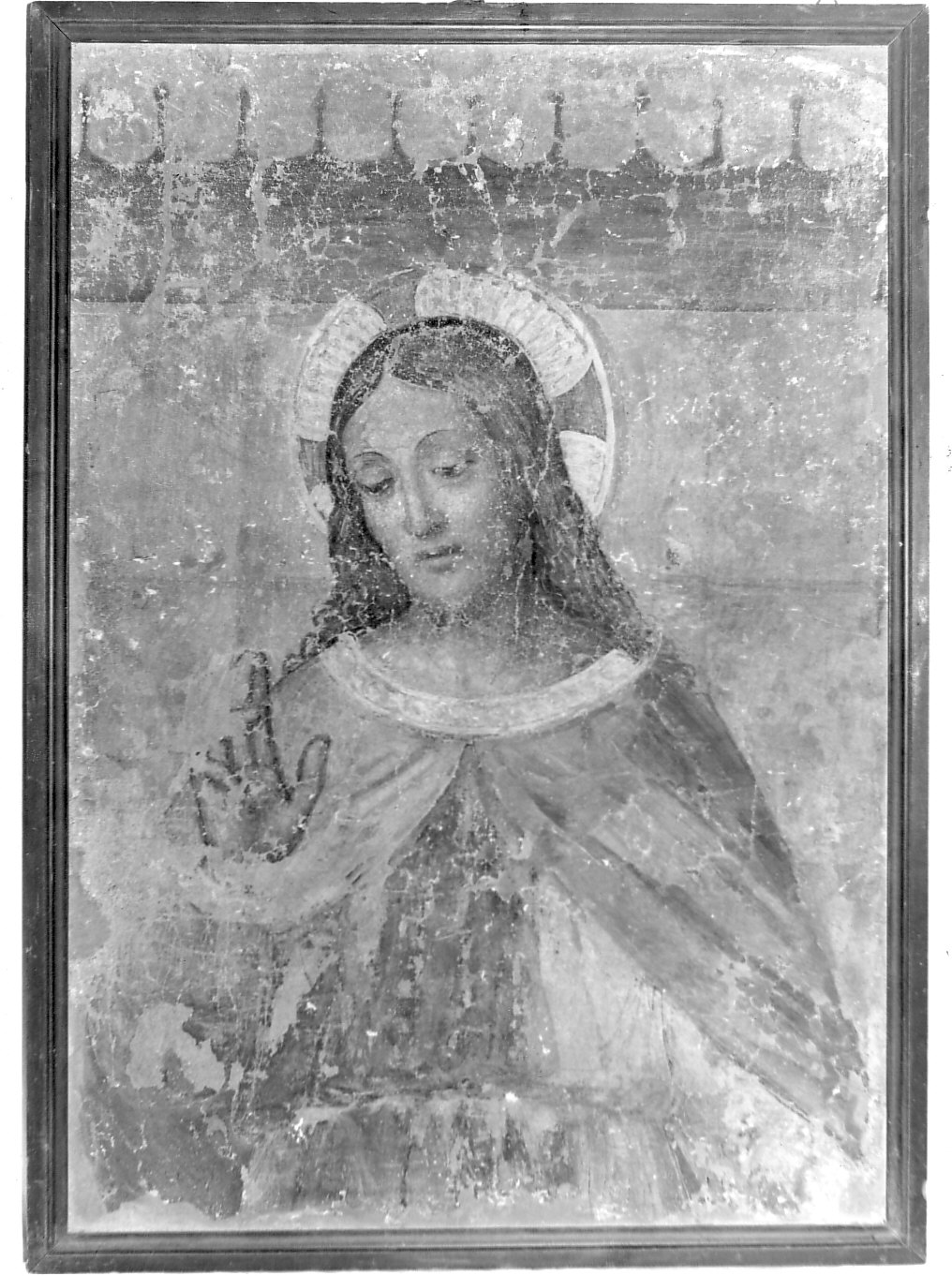 Cristo (dipinto, frammento) di Lanzani Bernardino (attribuito) (sec. XVI)