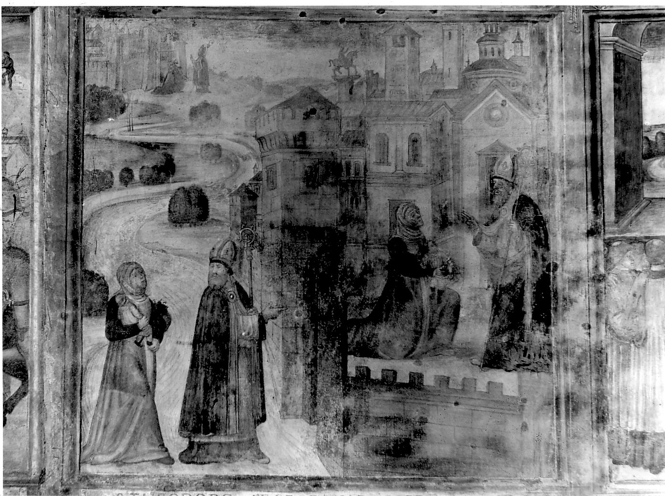 Un miracolo di San Teodoro (dipinto, elemento d'insieme) - ambito lombardo (sec. XVI)