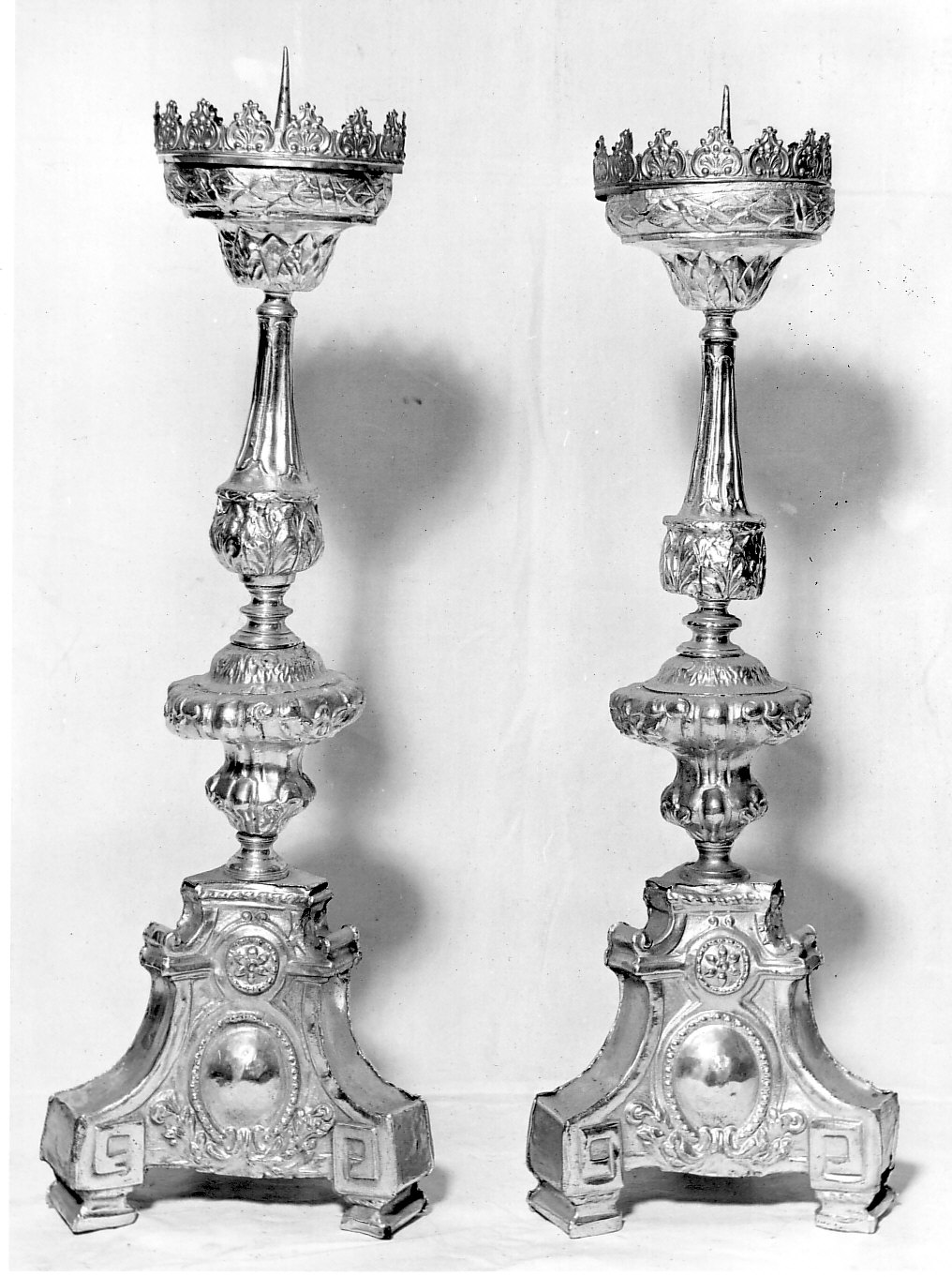 candeliere, serie - bottega lombarda (fine sec. XVIII)