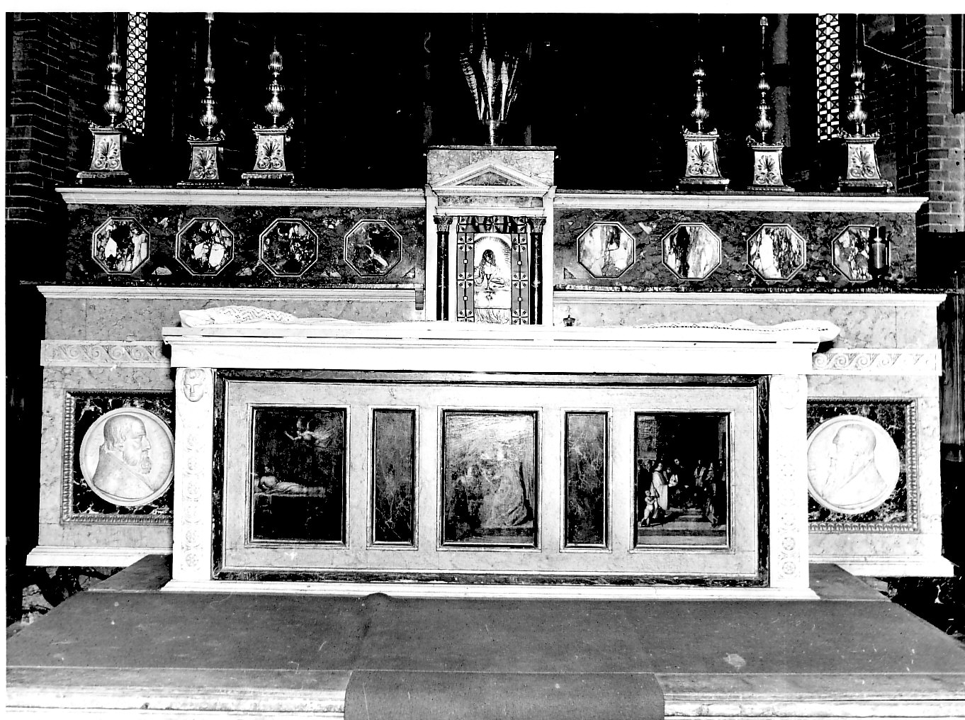 altare maggiore, opera isolata - bottega lombarda (inizio sec. XIX)