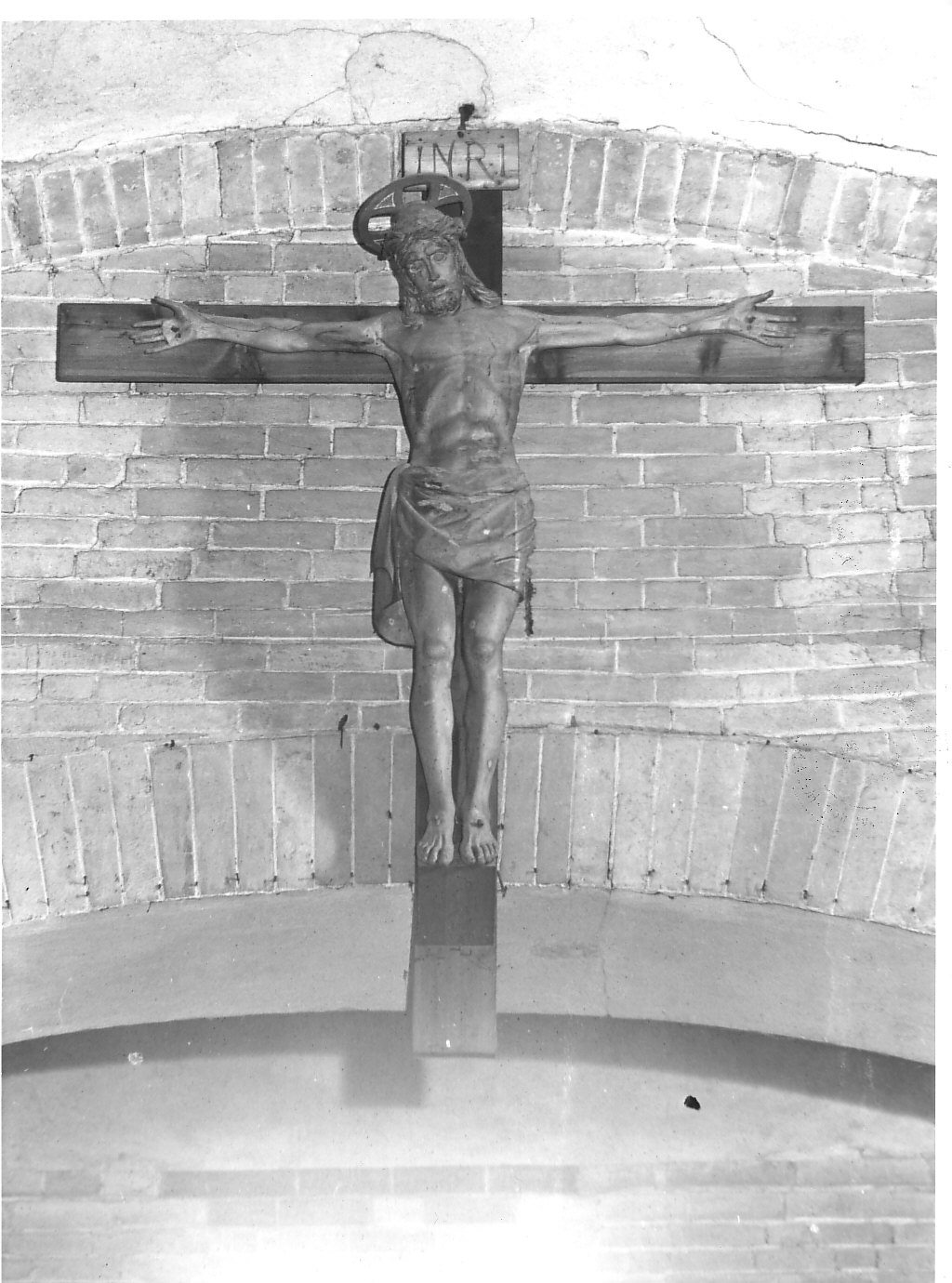 Cristo crocifisso (statua, opera isolata) - bottega lombarda (fine sec. XVI)