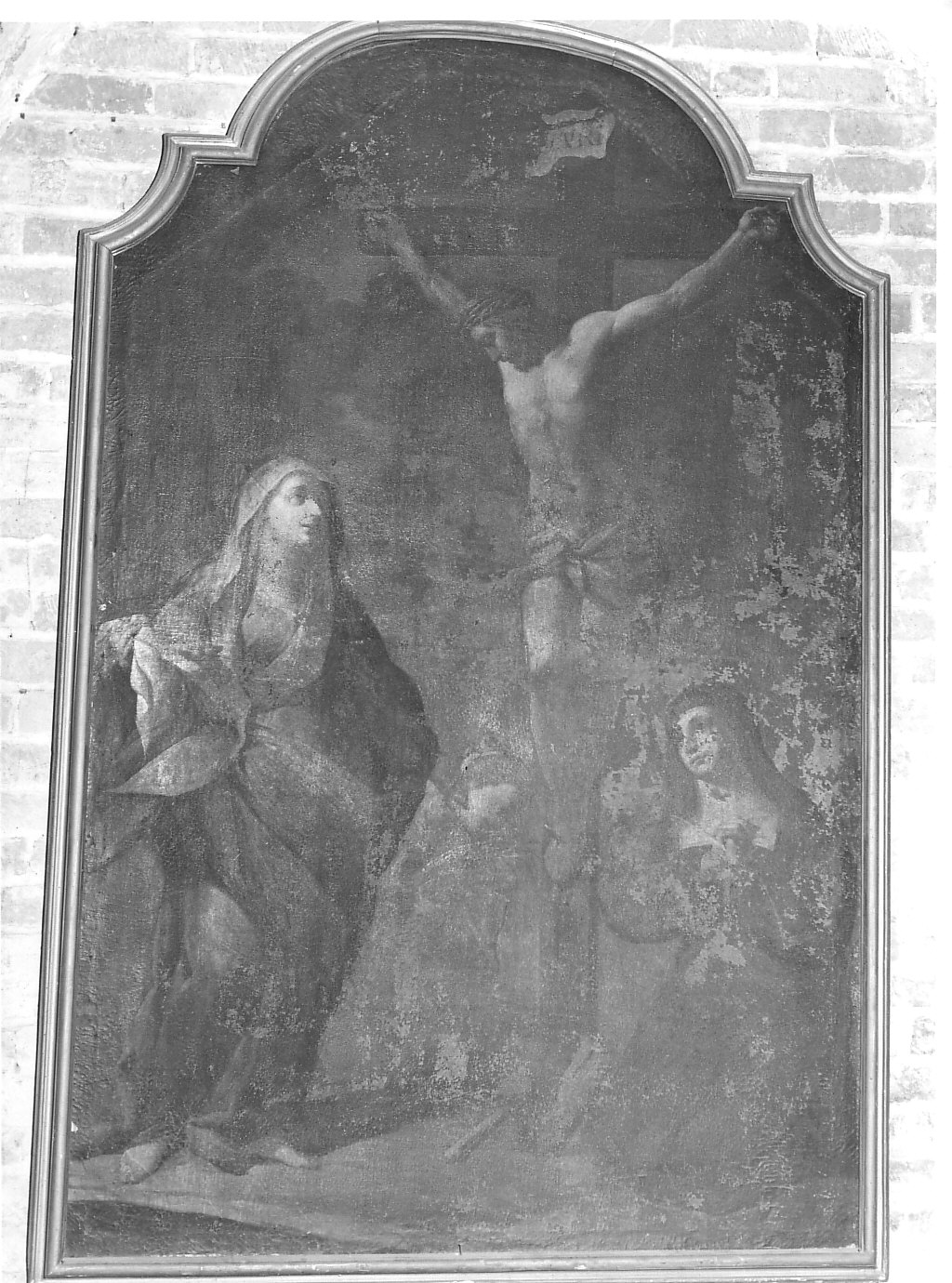 crocifissione di Cristo (dipinto, opera isolata) - ambito lombardo (inizio sec. XVIII)