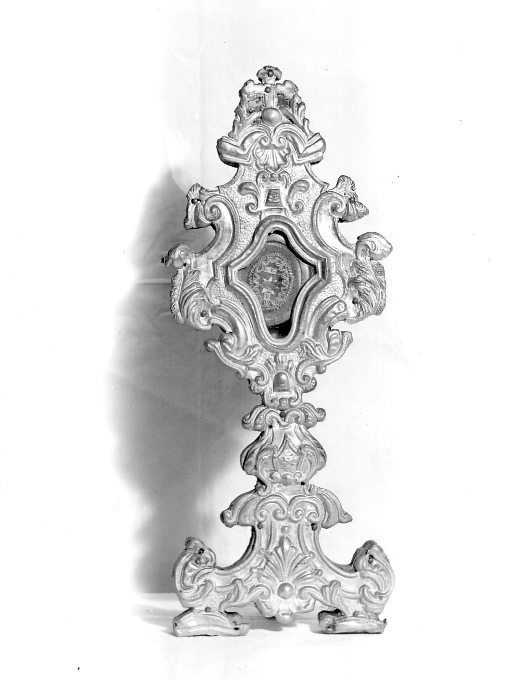 reliquiario - a ostensorio, opera isolata - bottega lombarda (sec. XVIII)