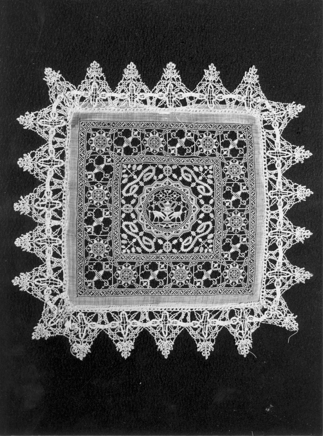 fazzoletto - manifattura italiana (fine/inizio secc. XIX/ XX)