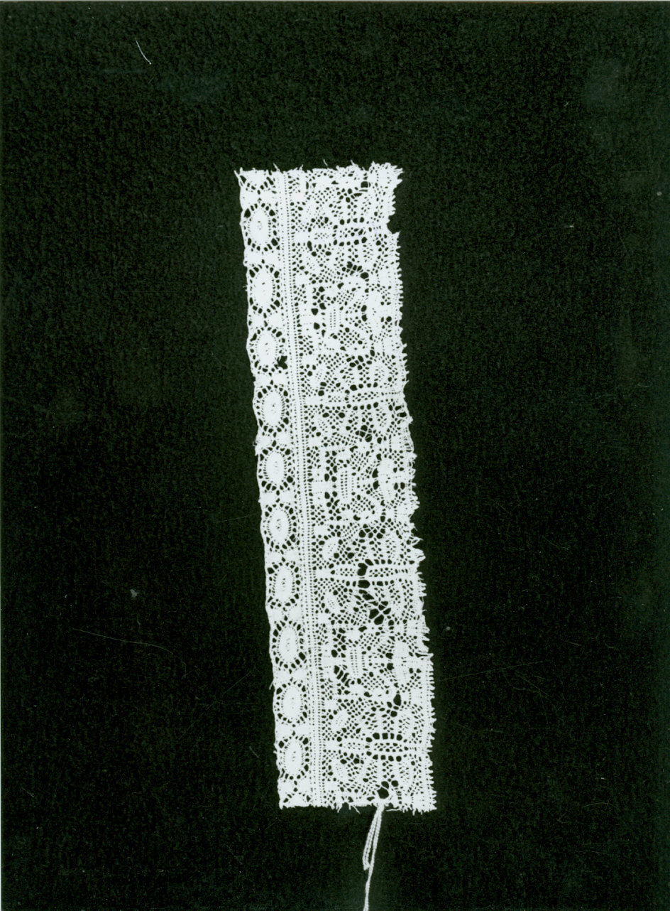 merletto, frammento - manifattura italiana (seconda metà sec. XIX)