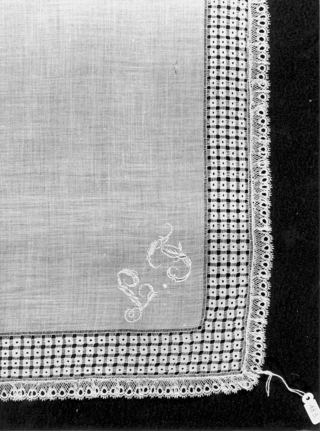 fazzoletto - manifattura italiana (ultimo quarto sec. XIX)