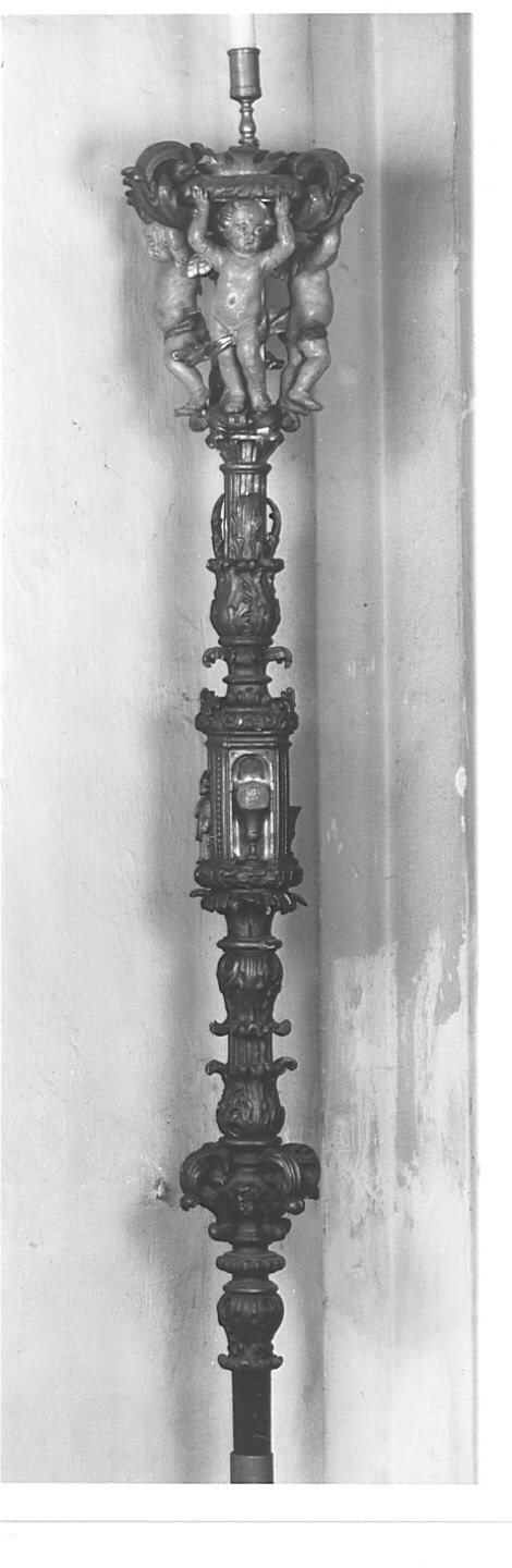 candelabro portatile, coppia - bottega lombarda (sec. XVIII)