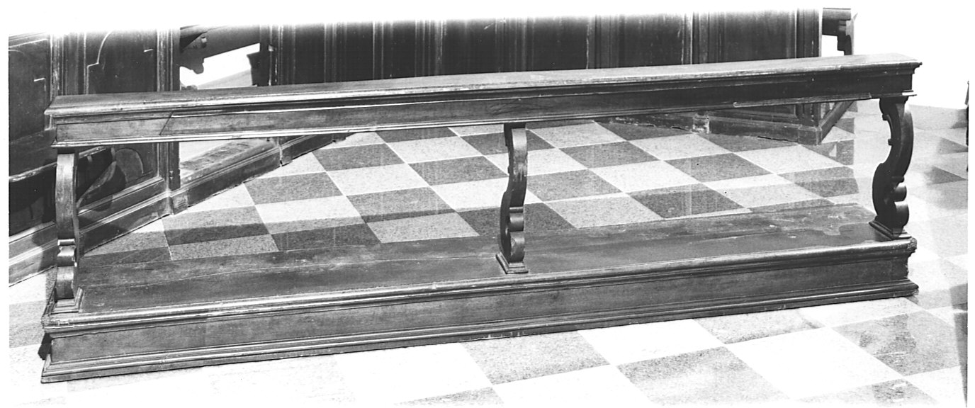 inginocchiatoio, opera isolata - bottega lombarda (seconda metà sec. XIX)