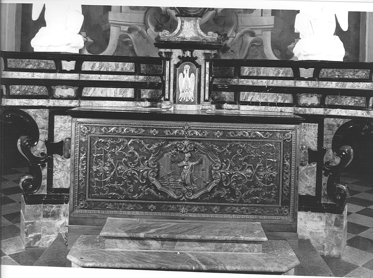 mensa d'altare, elemento d'insieme - bottega lombarda (sec. XVIII)
