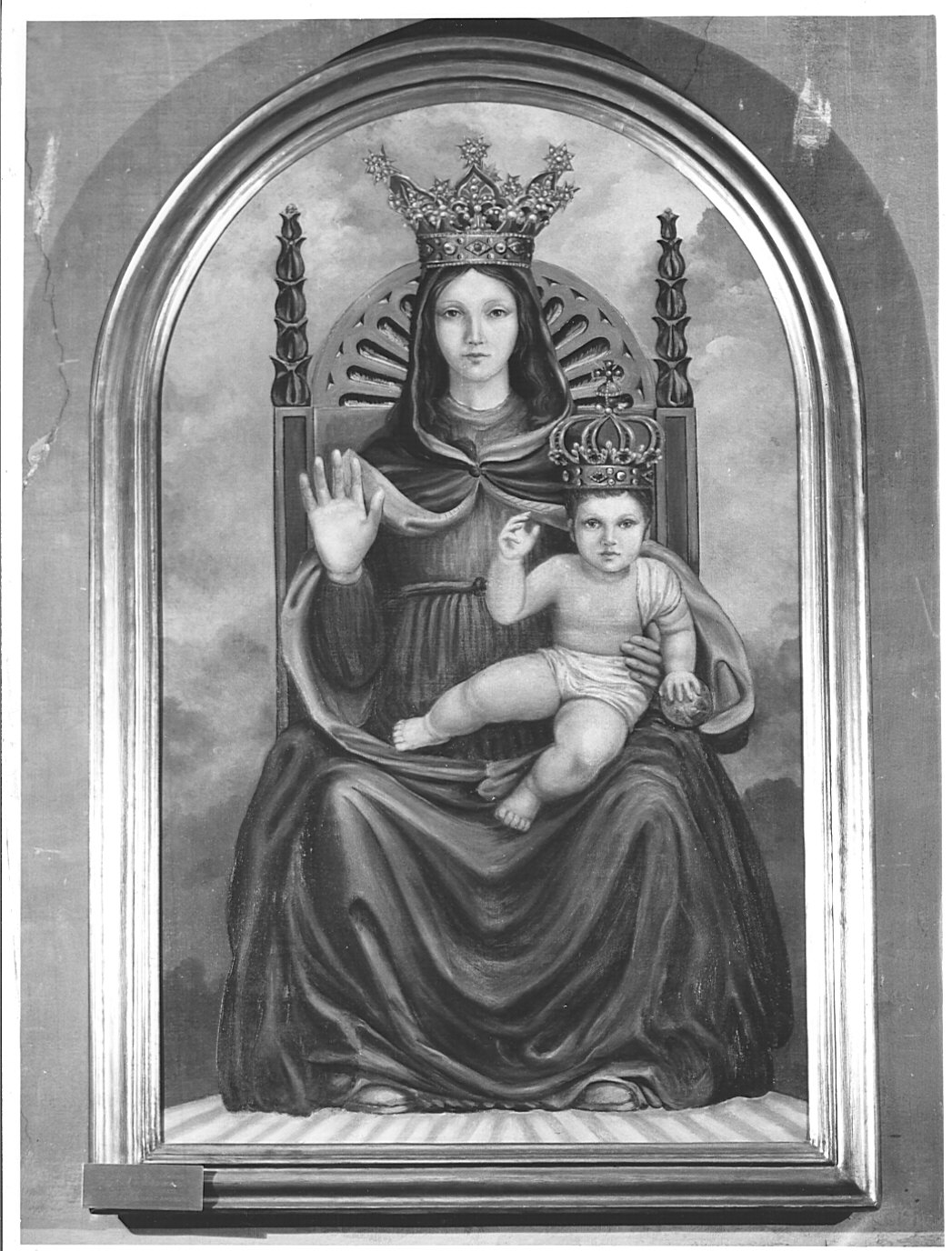 Madonna dell'Aiuto, Madonna con Bambino (dipinto, opera isolata) - ambito lombardo (seconda metà sec. XIX)