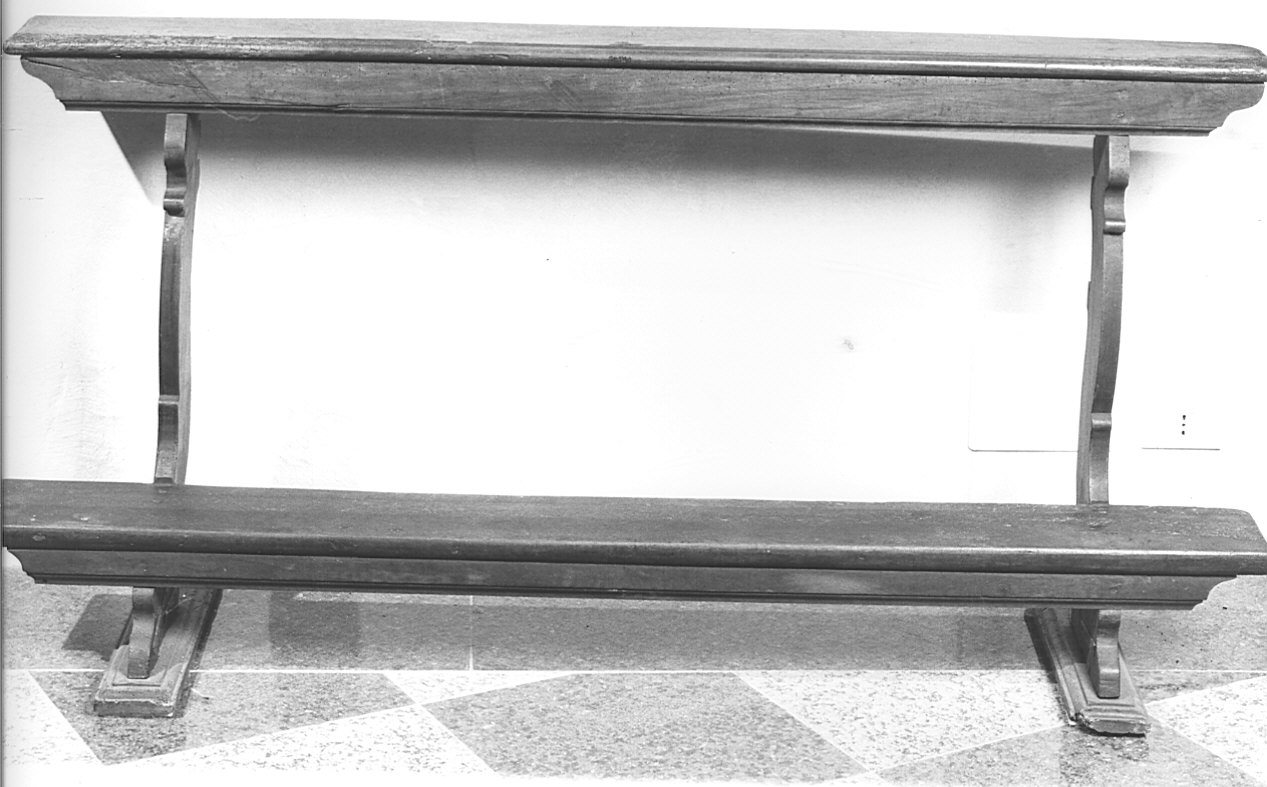 inginocchiatoio, opera isolata - bottega lombarda (seconda metà sec. XIX)