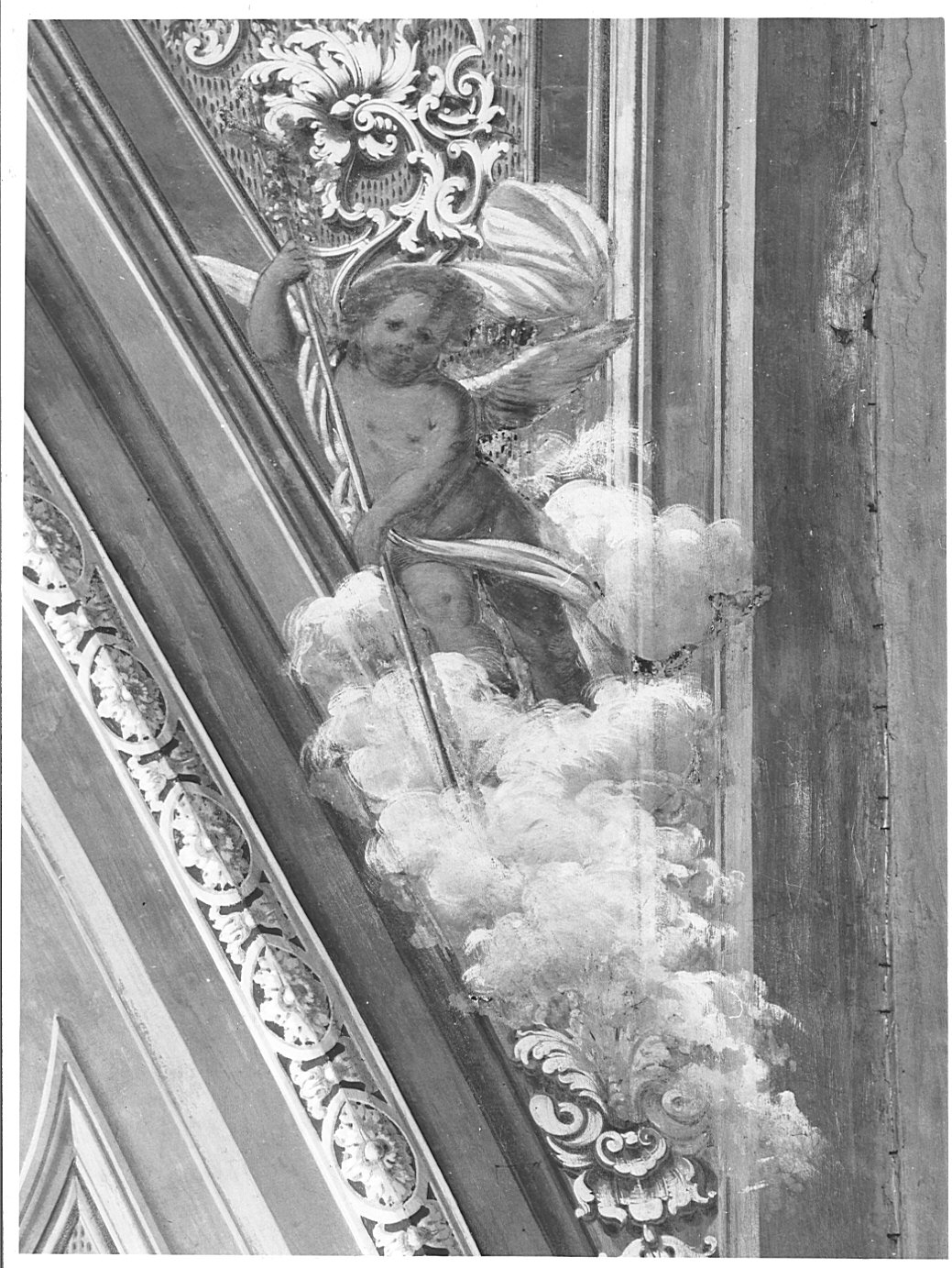 putto (dipinto murale, elemento d'insieme) di Lampugnani Giovanni Francesco (attribuito) (sec. XVII)