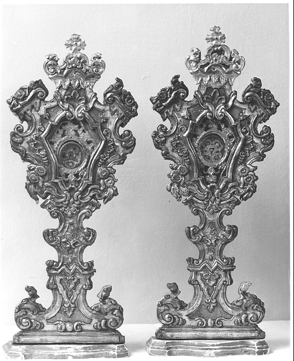 reliquiario - a ostensorio, serie - bottega lombarda (sec. XVIII)