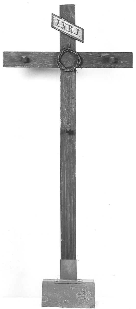 croce penitenziale, opera isolata - bottega lombarda (sec. XIX)