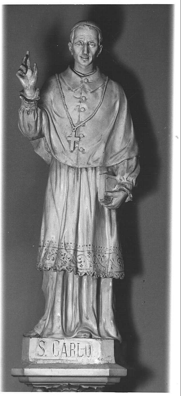 San Carlo Borromeo (statua, elemento d'insieme) - bottega lombarda (inizio sec. XX)